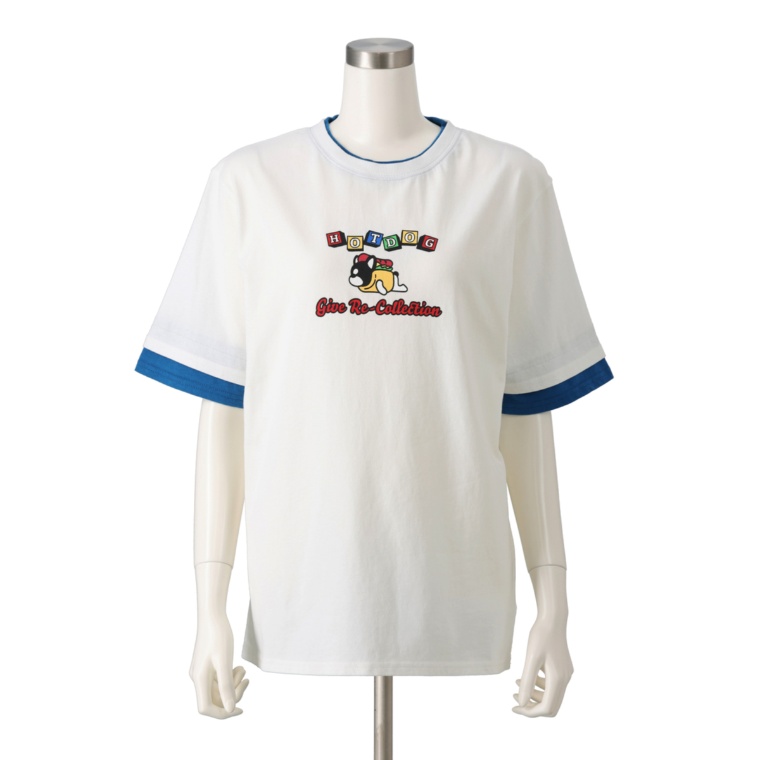 GRC 重ね着風プリントTシャツ