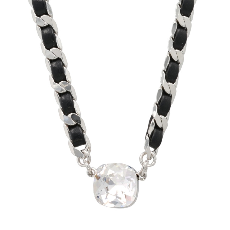 JN クリスタルガラス マグネットトップ チョーカーネックレス