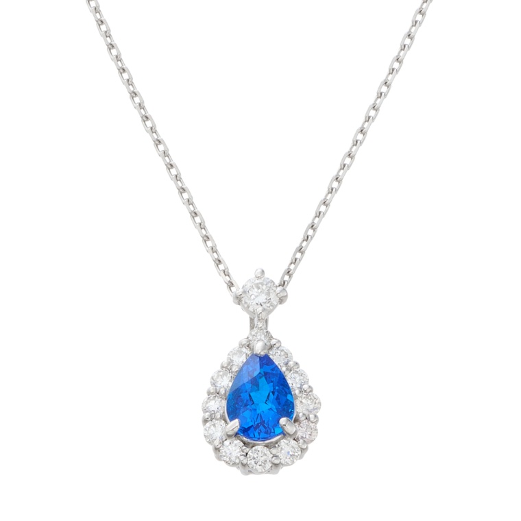 アウィナイト ペアシェイプ PT ペンダント 0.20ctUP