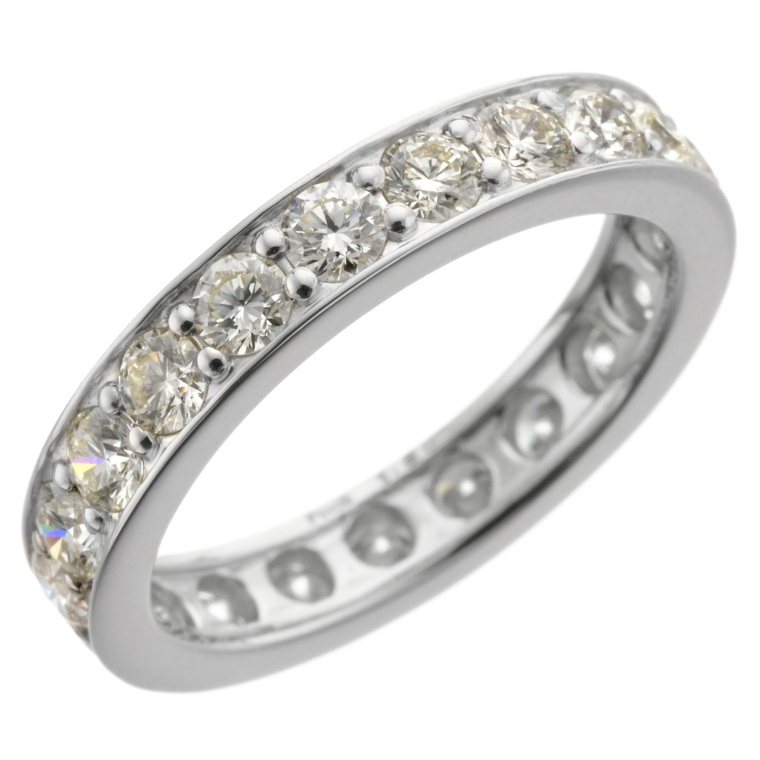 ボツワナ産ダイヤモンド PTフルエタニティリング 計1.5ctUP