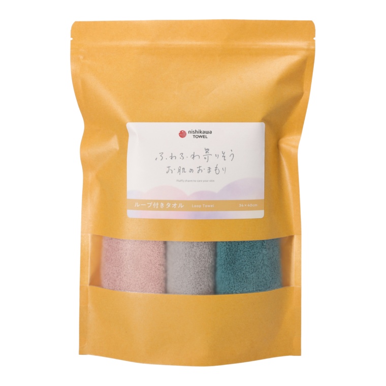 お肌のおまもり ハンドタオル ループ付 3枚セット