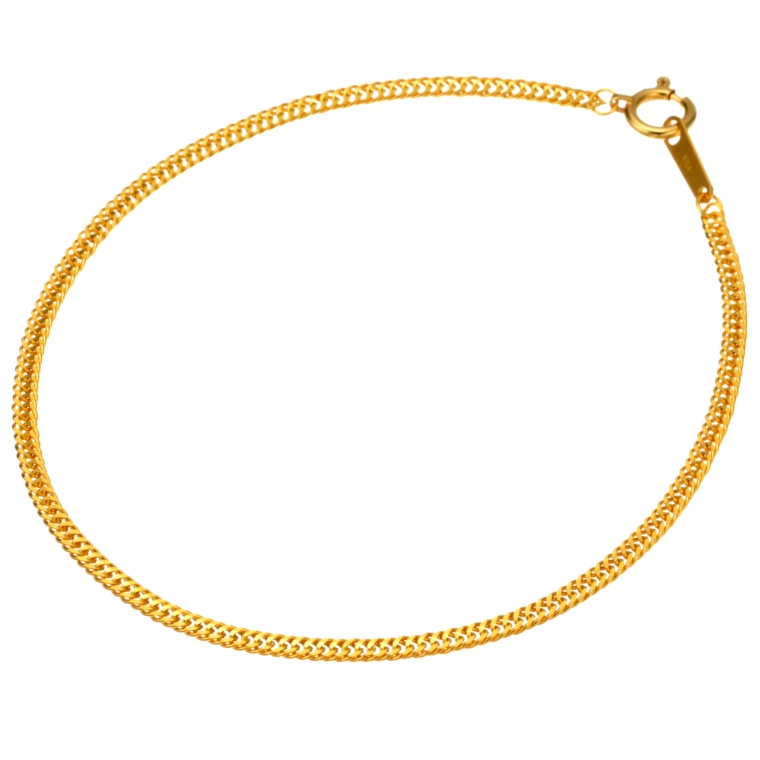 マエストロ 純金 W喜平Vカットチェーンブレスレット