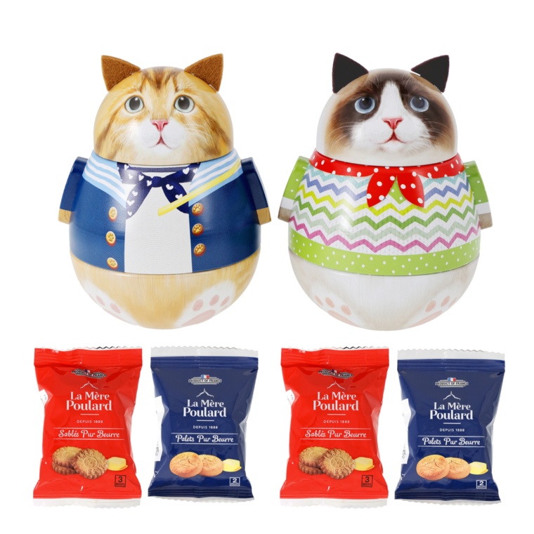 ラ・メール・プラール  キャット缶  サブレ&パレアソート2缶