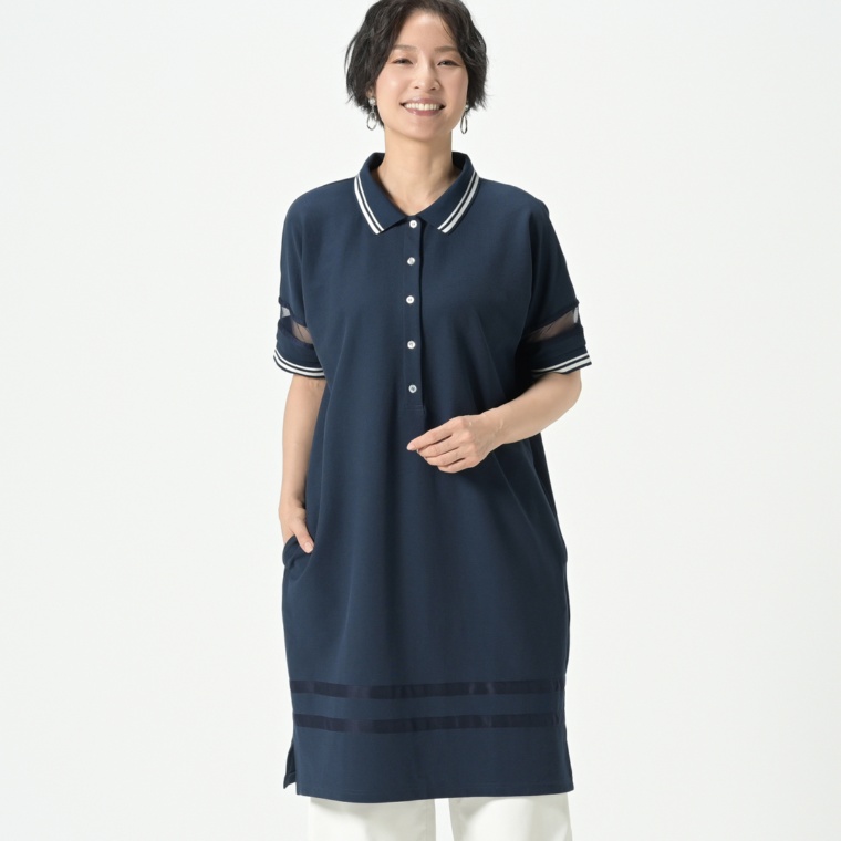 KidsAngel Bigシルエット鹿の子ワンピース