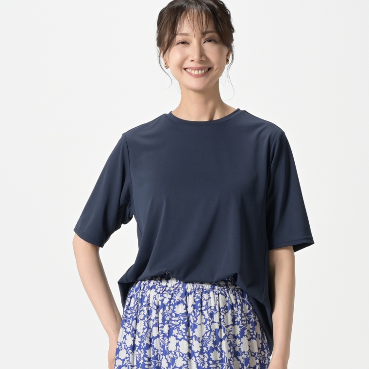 TEIJIN 着心地さらさら2重構造デルタTシャツ