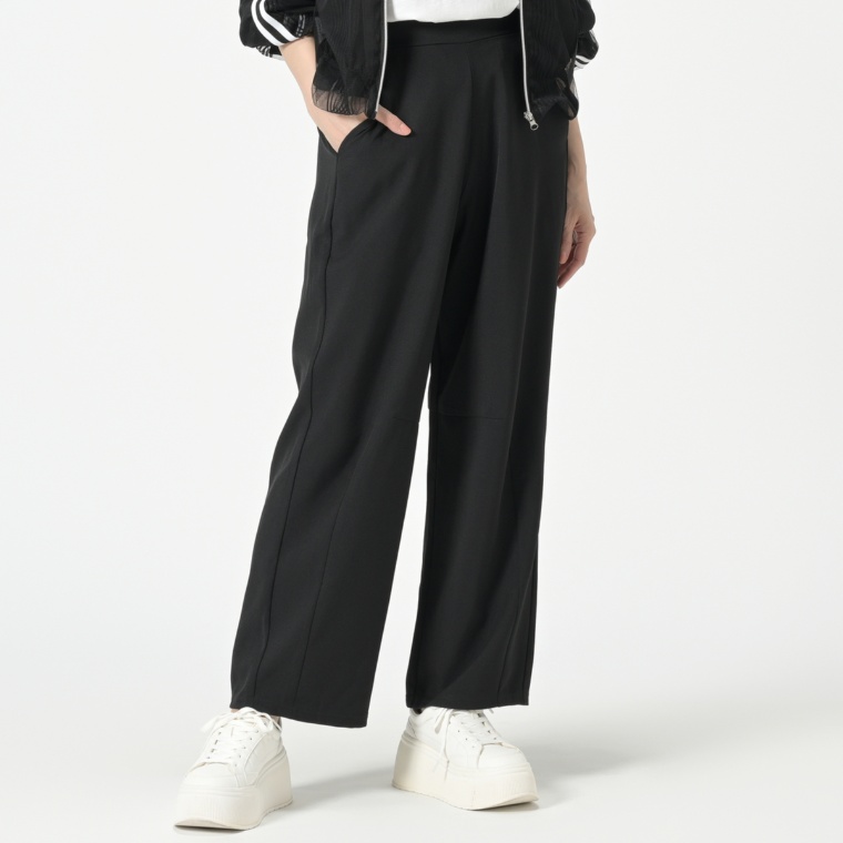 KILA MODA ソフトツイルコクーンシルエットパンツ