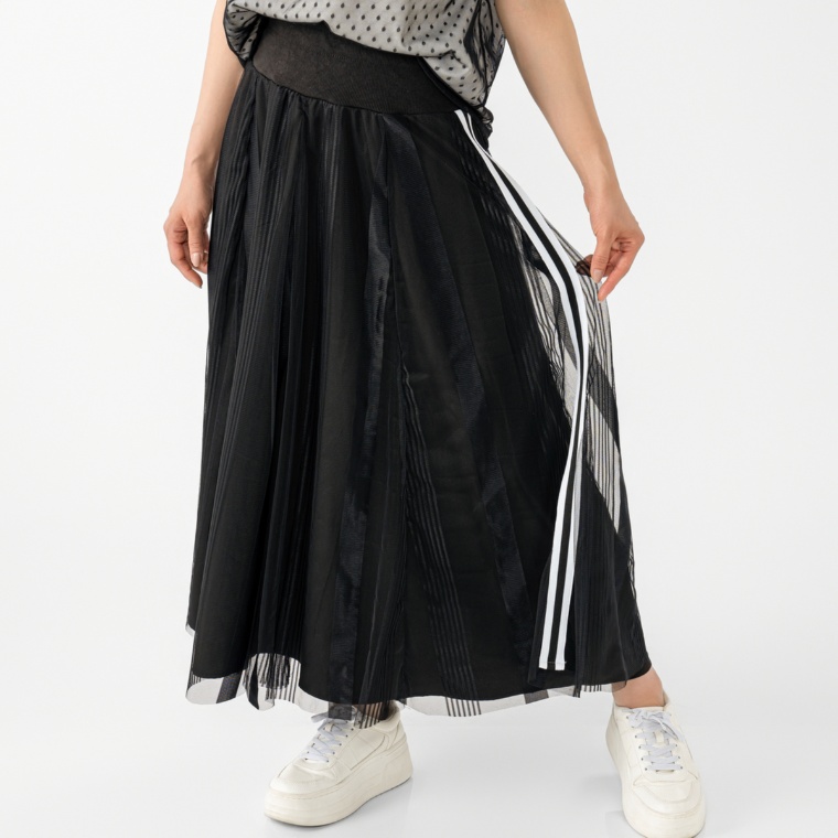 KILA MODA シアーストライプエアリーロングスカート