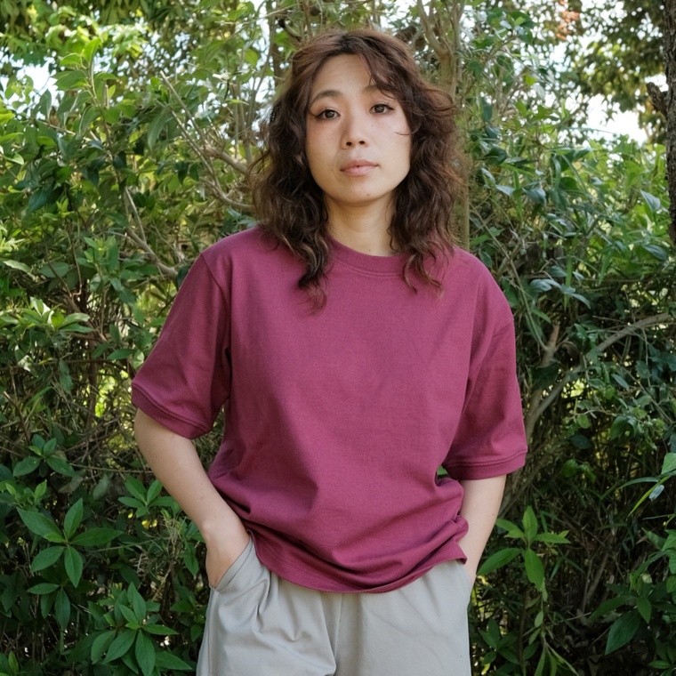 Carney タフコットンイレギュラーヘム バックボーダーTシャツ