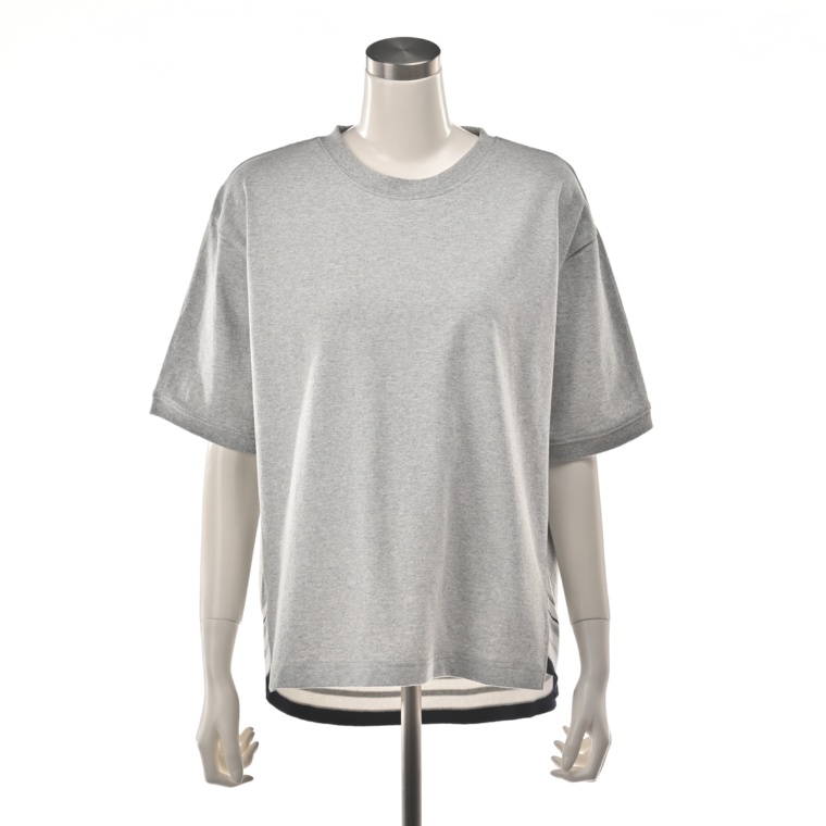 Carney タフコットンイレギュラーヘム バックボーダーTシャツ