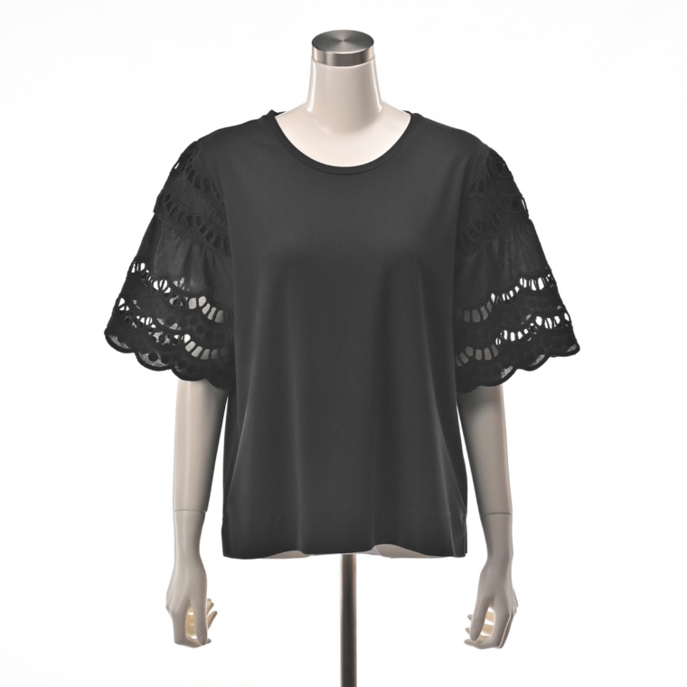 &LOVE ロマンティック袖レースプルオーバー