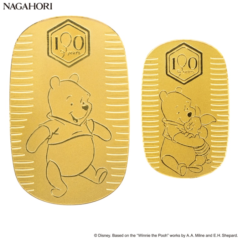 「プーさん」100周年/純金小判10g&20gセット
