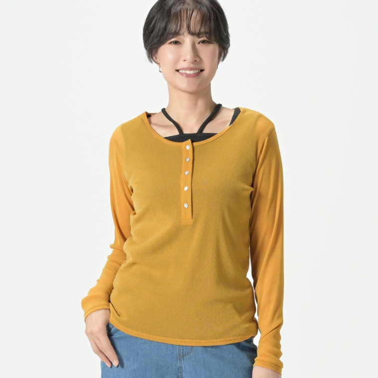 BOBSON SunSister シャイニーシアープルオーバー