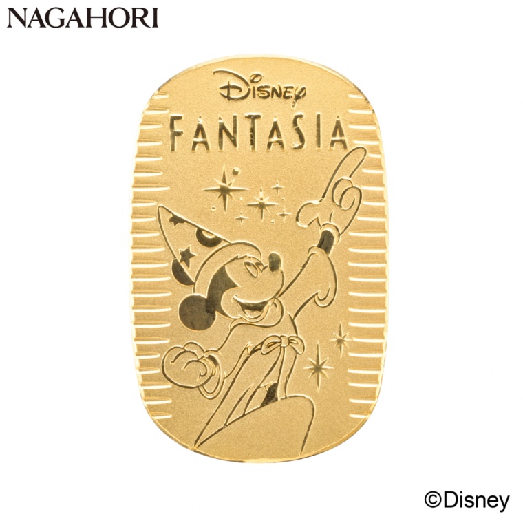ディズニー「ファンタジア」ミッキー/純金小判10g