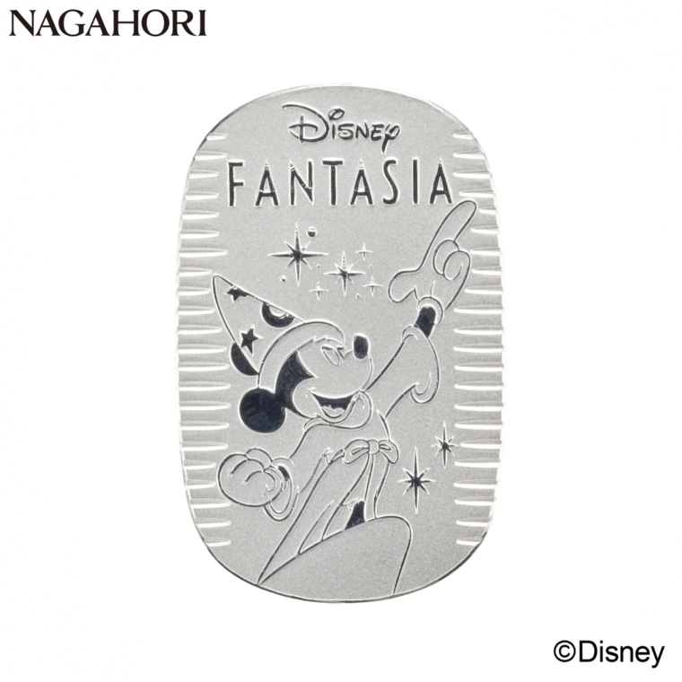 ディズニー「ファンタジア」ミッキー/純プラチナ小判10g
