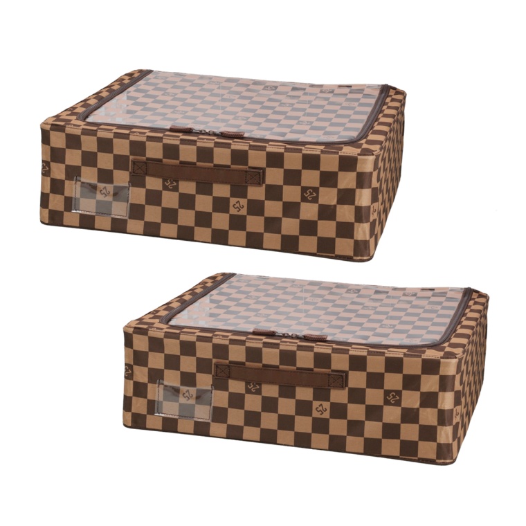 スタッキングできる窓付収納BOXハーフ 2個 ネット限定
