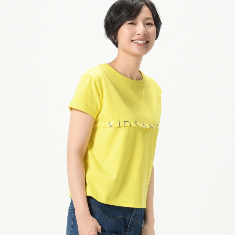KawaiOkada プリント加工半袖Tシャツ