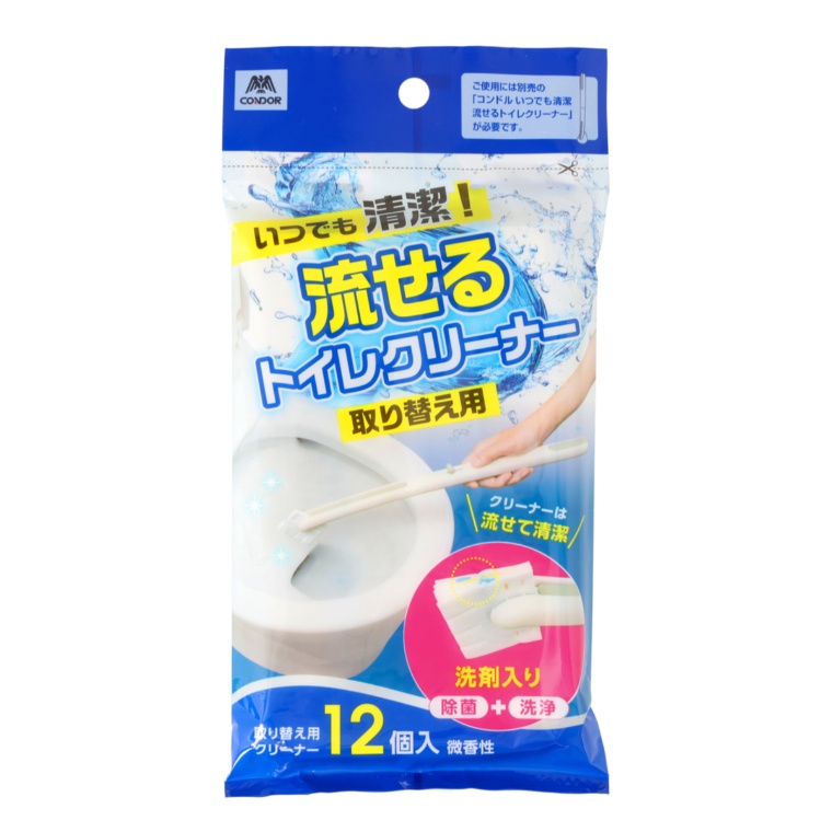 コンドル 流せるトイレクリーナー 取替用クリーナー12個入