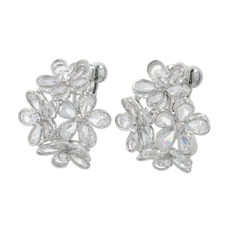 JinkaNezu CZ ベルフルール イヤリング/ピアス