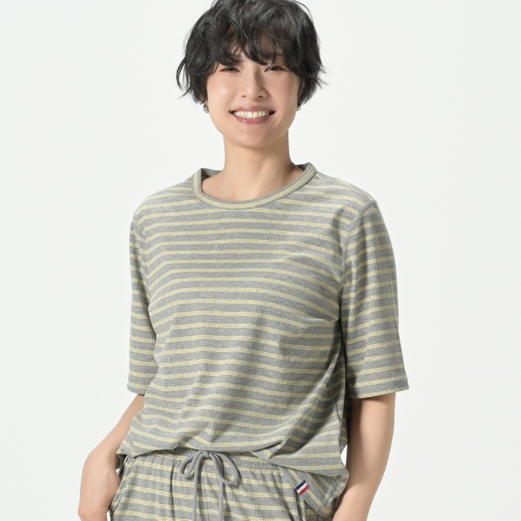 PERSONS テレコボーダーTシャツ