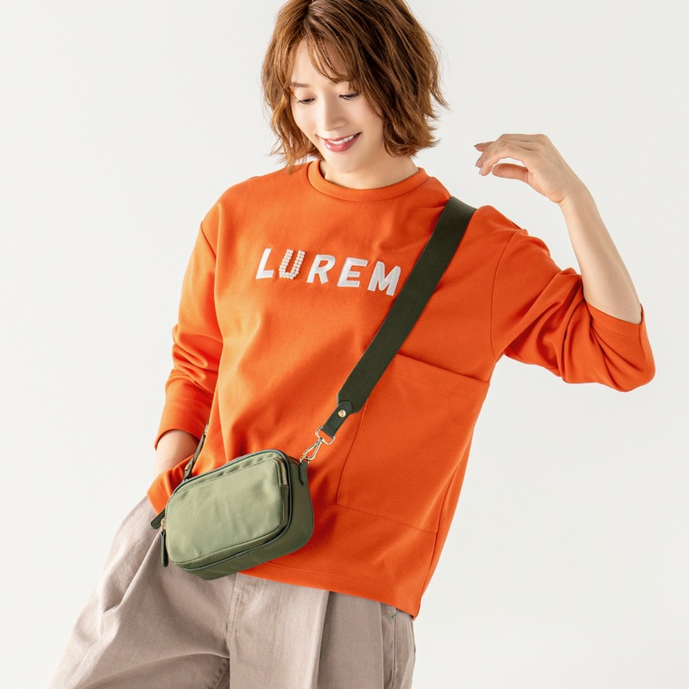 LUREM ビックポケットロングスリーブTシャツ