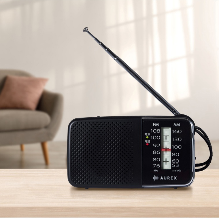 東芝 LEDライト付 FM/AMコンパクトラジオ