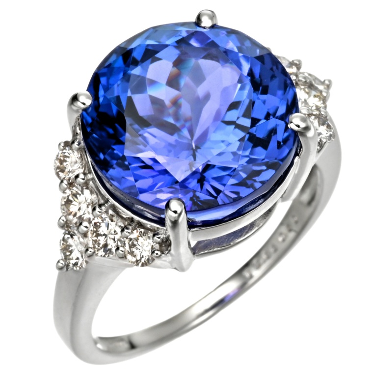 タンザナイト PT900 リング 12.66ct [AAAAAカラー]