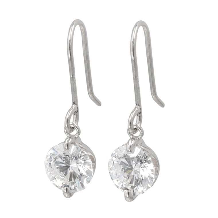 DIAMONIQUE ヴィーナスアロー SV925 ピアス計約2.0ct