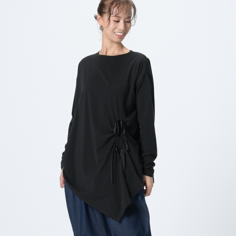 KiKKi アシンメトリーデザインプルオーバー