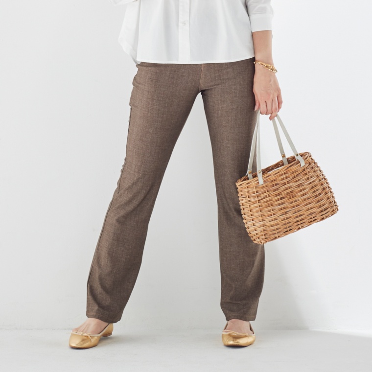 BOBSON SunSister ストレッチニットデニム調ブーツカット