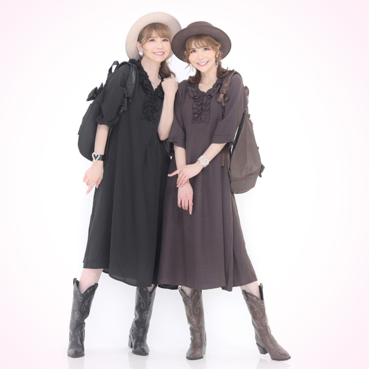&LOVE デコルテ美人な細魅えふりるワンピース