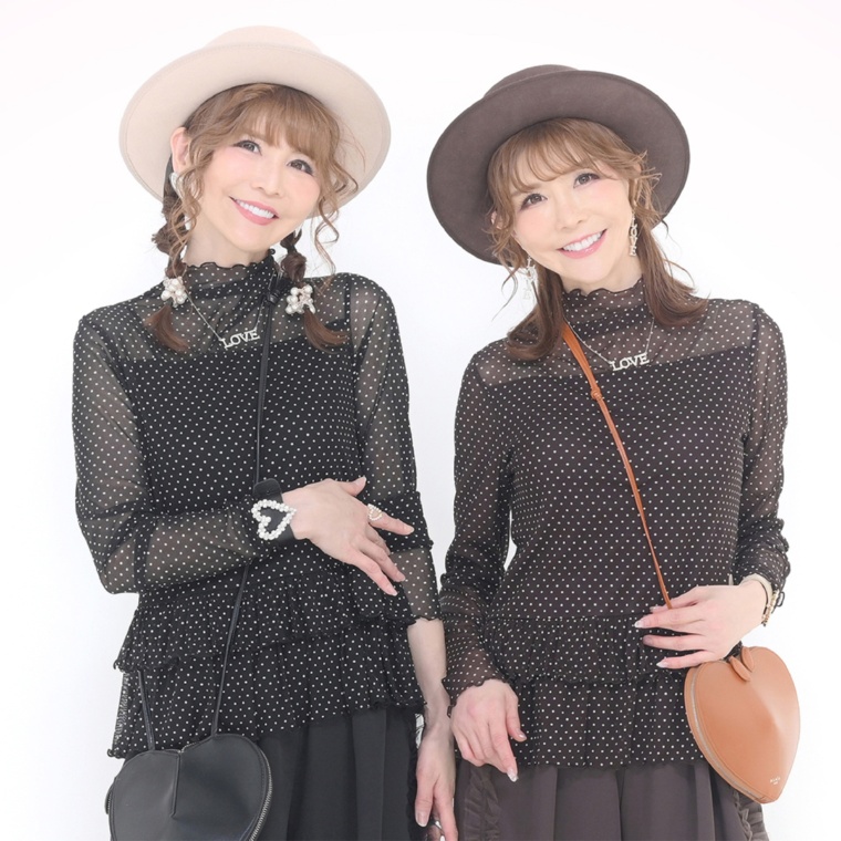 &LOVE 裾ふりるのシアードットプルオーバー