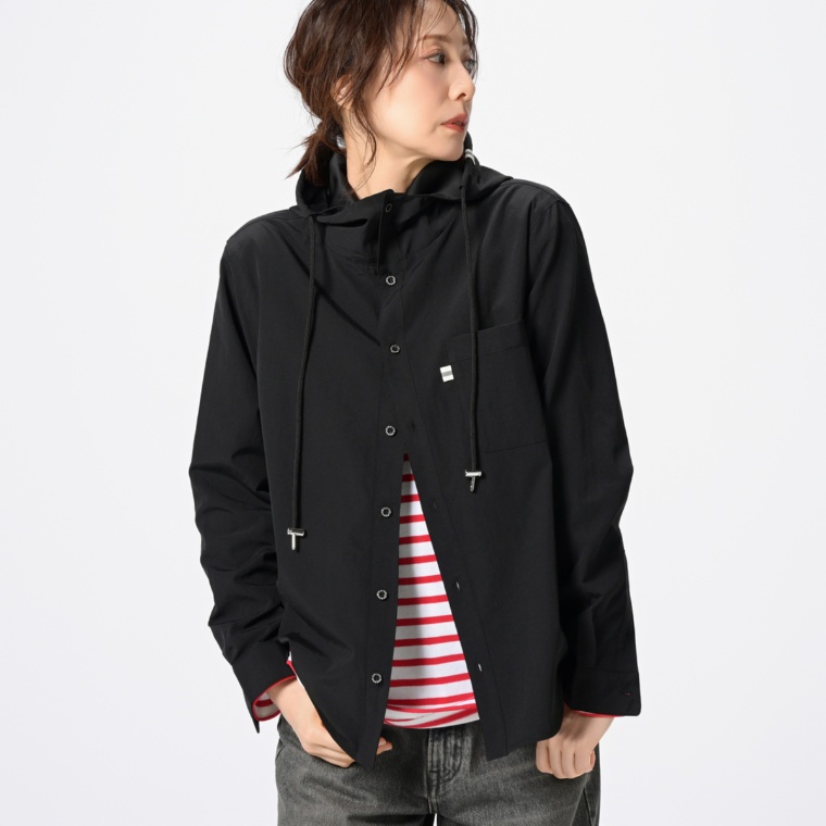 MICHIKO LONDON ユーティリティフードシャツ