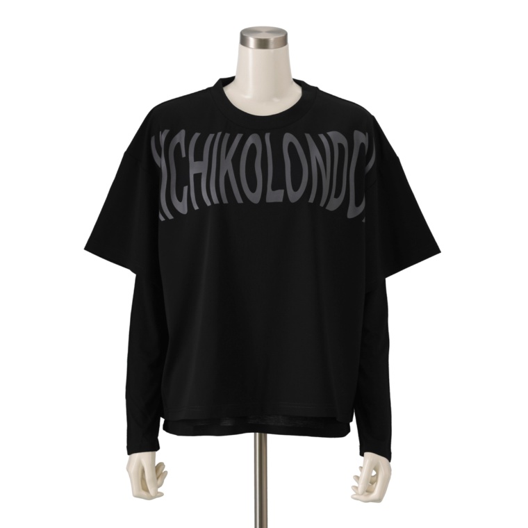 MICHIKO LONDON インナー付レイヤードプリントプルオーバー