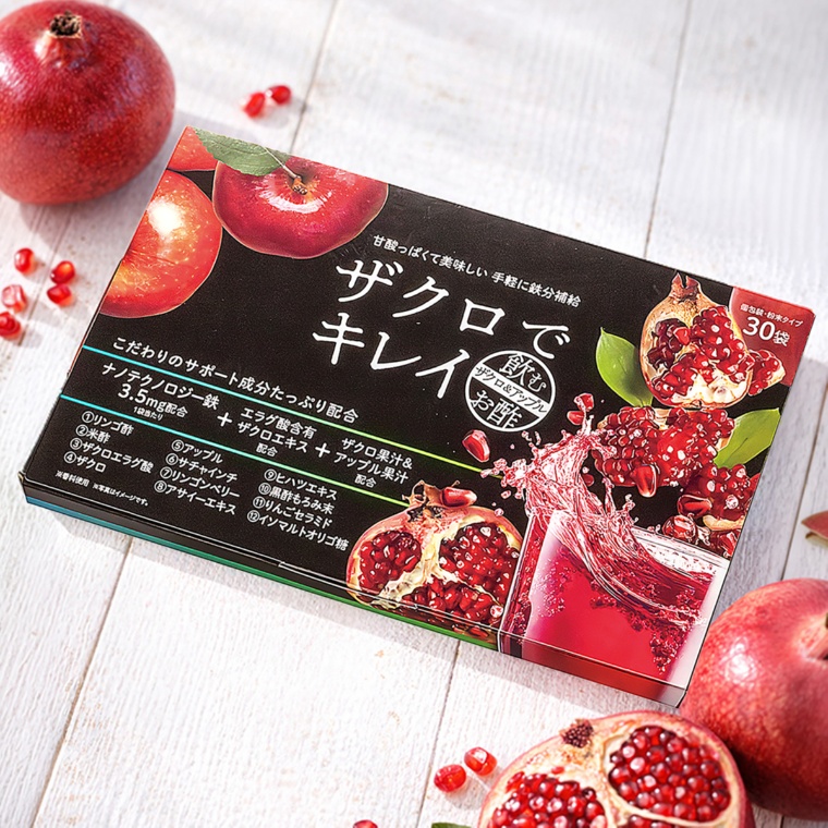 ザクロでキレイ 飲むお酢 ザクロ&アップル 30袋