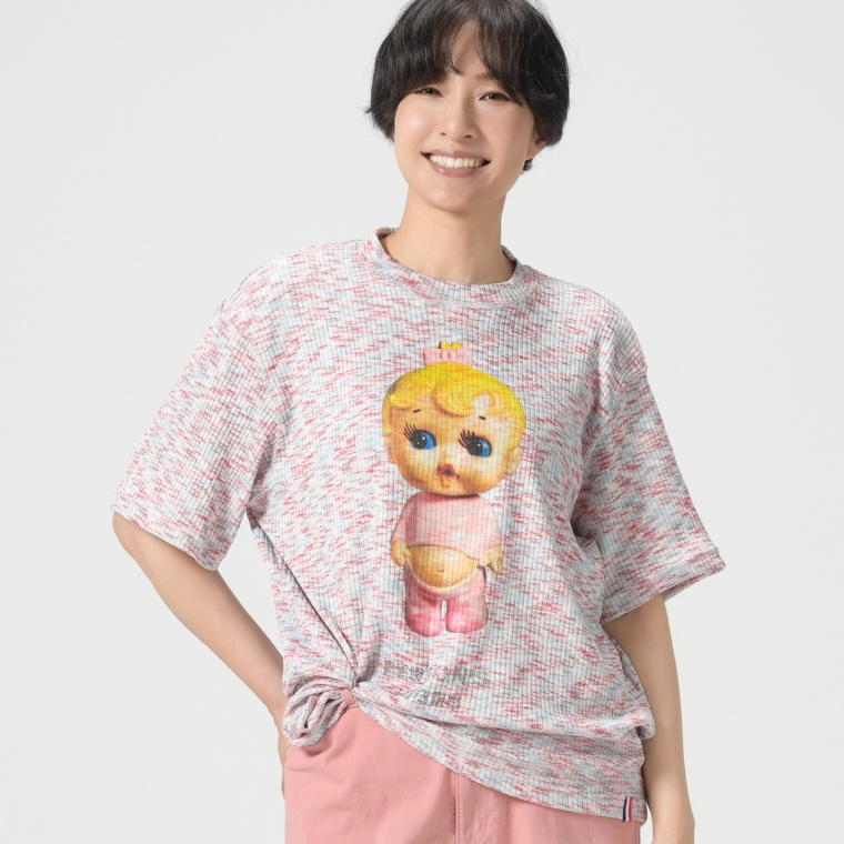 PERSONS ヴィンテージトイプリント&ラインストーンTシャツ