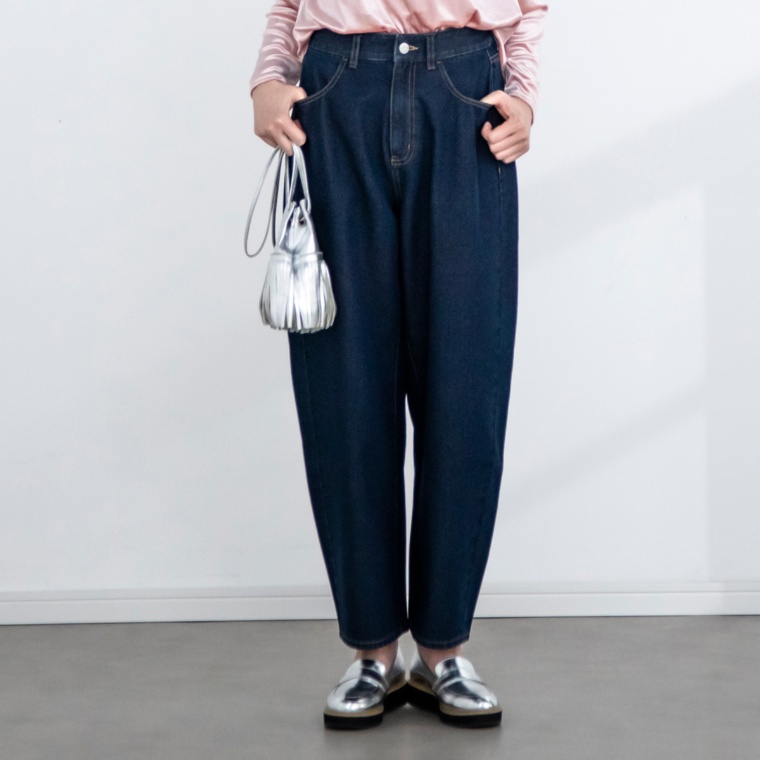 Coeur sucre バレルレッグデニムパンツ