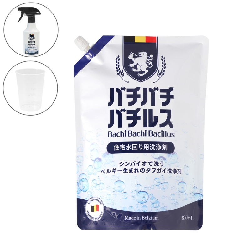 バチバチバチルス シンバイオ洗浄剤800ml スプレー付