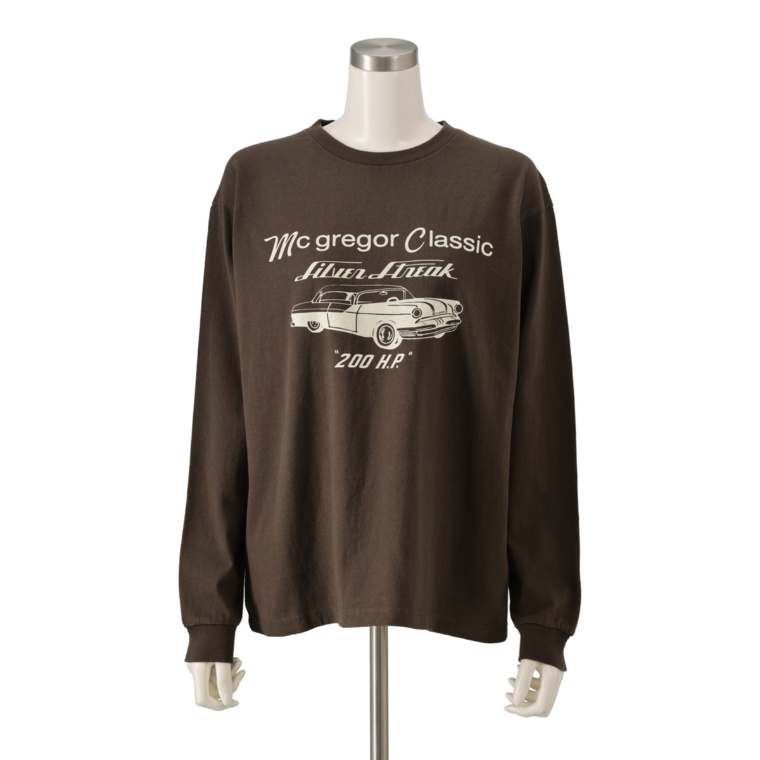 McGREGOR CLASSIC 天竺プリント長袖Tシャツ