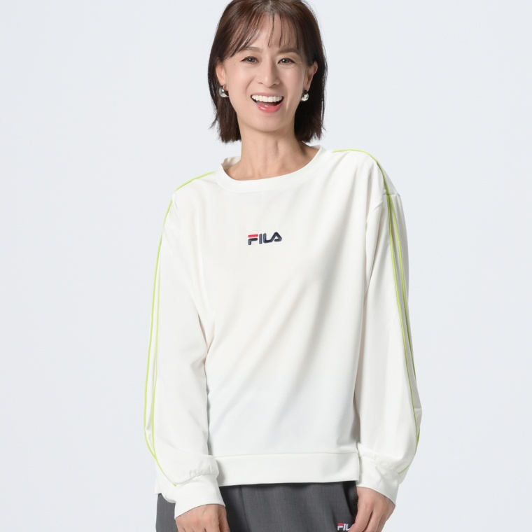 FILA UV フレアラインスリーブデザイントップス