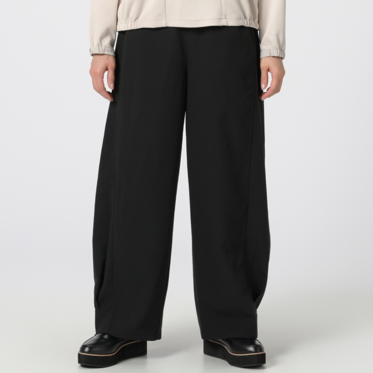 ModdedAnce 裾切替タックワイドパンツ ネット限定
