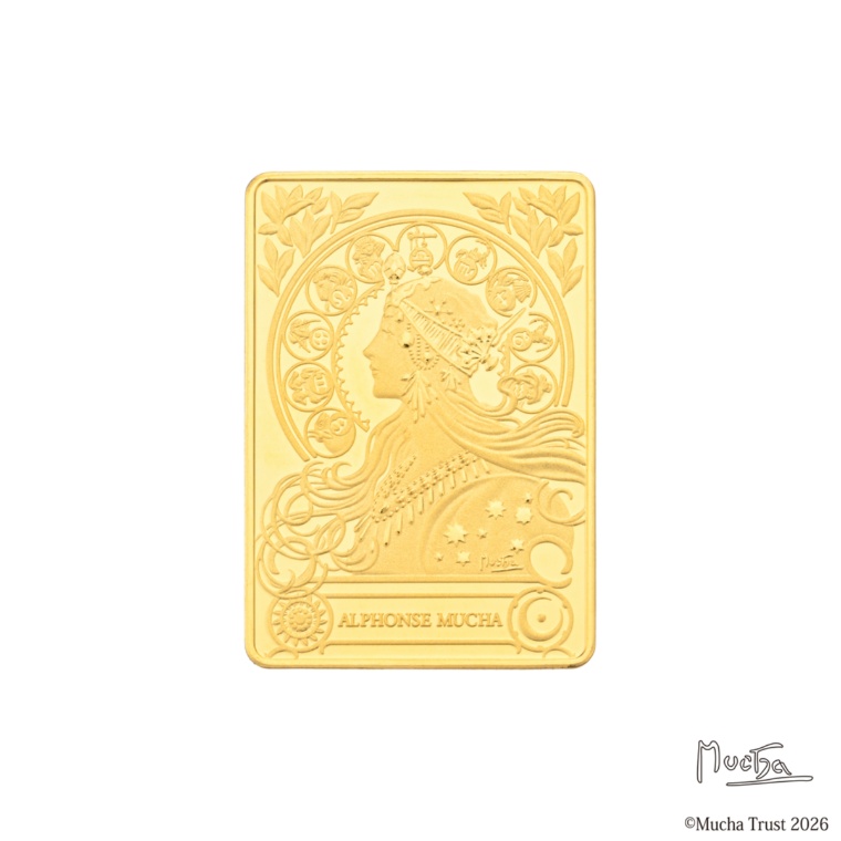 純金アート ミュシャ「黄道十二宮」10g