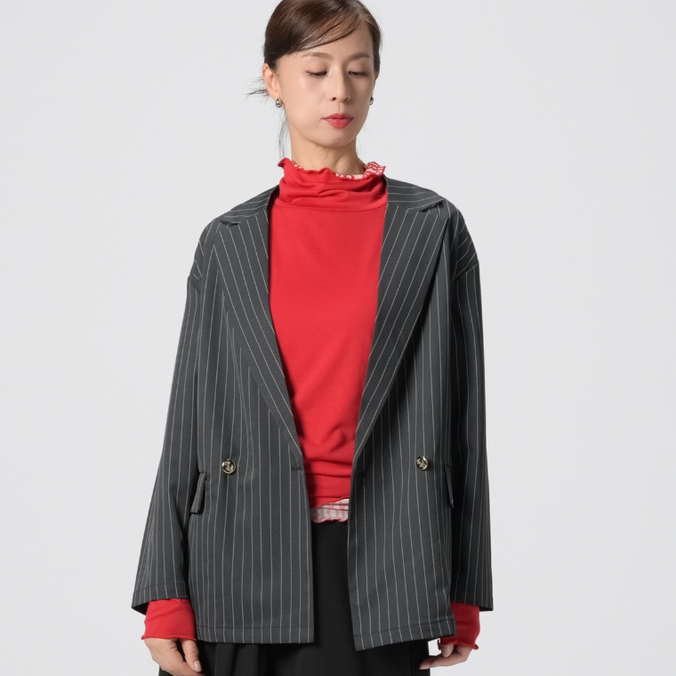 KILA MODA ストライプで洒落るこなれジャケット