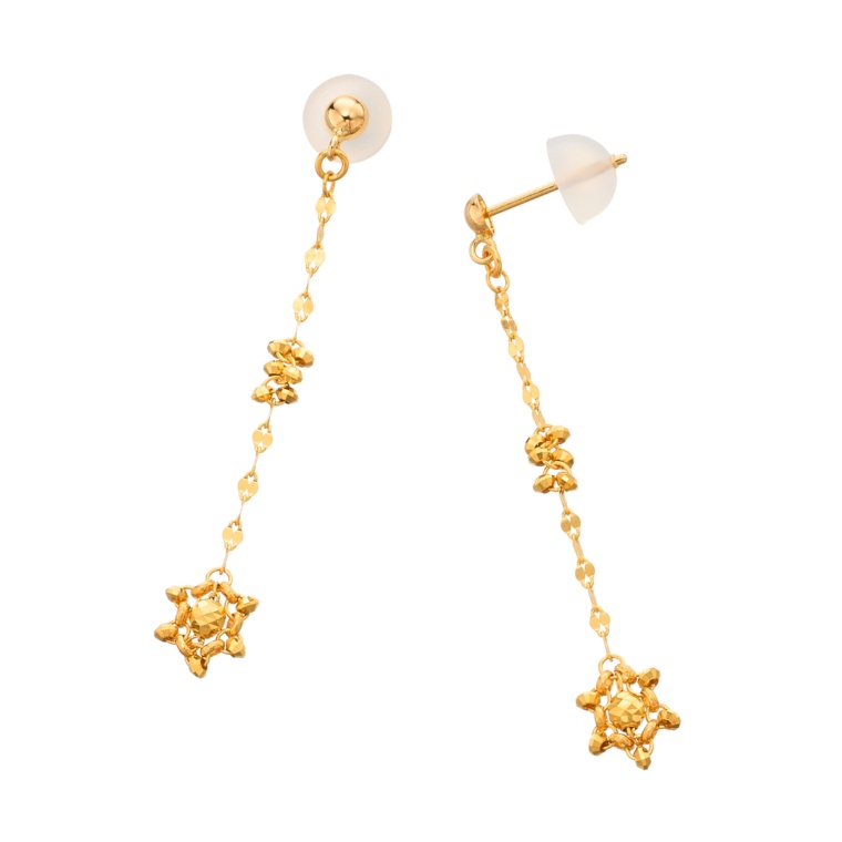 純金/18K ステラ リンク  イヤリング/ピアス