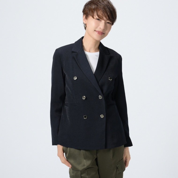 Remite オリジナルボタンダブルブレストジャケット