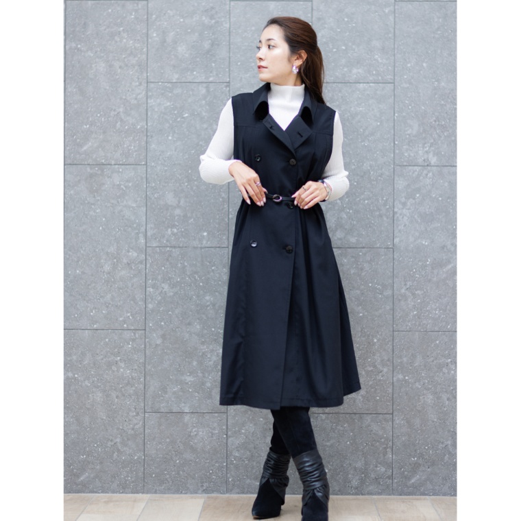SPECCHIO バックプリーツジレコート