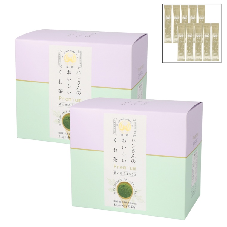 ハンさんのおいしいくわ茶premium180本+10本