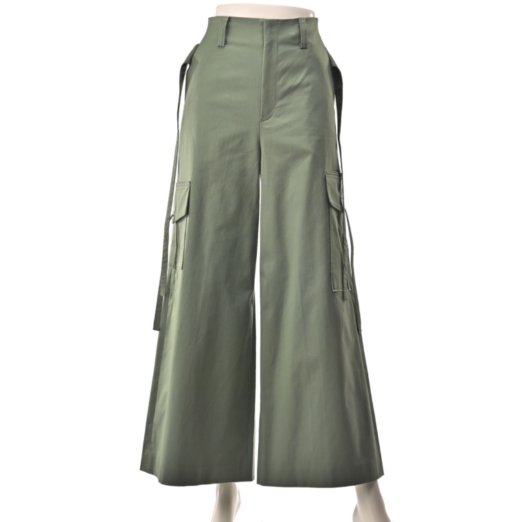 Abanicos ストレッチチノ ストラップ カーゴパンツ