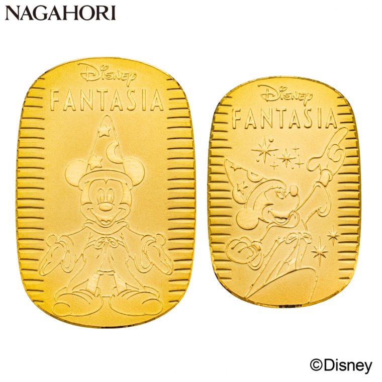 ディズニー「ファンタジア」ミッキー/純金小判セット