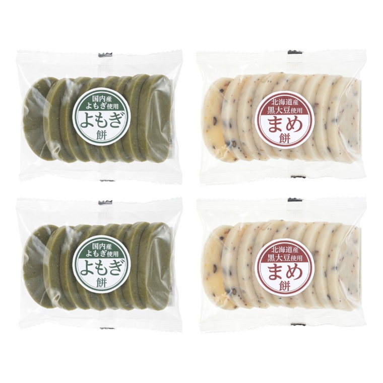 国産原料使用 豆餅・よもぎ餅セット 計1.2kg
