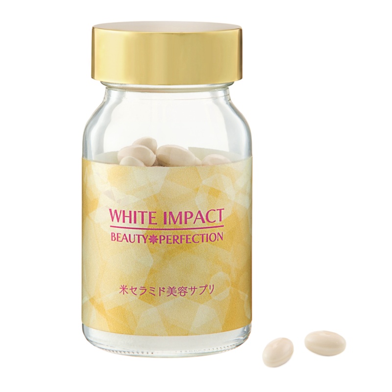 米セラミド美容サプリ WHITE IMPACT 80粒